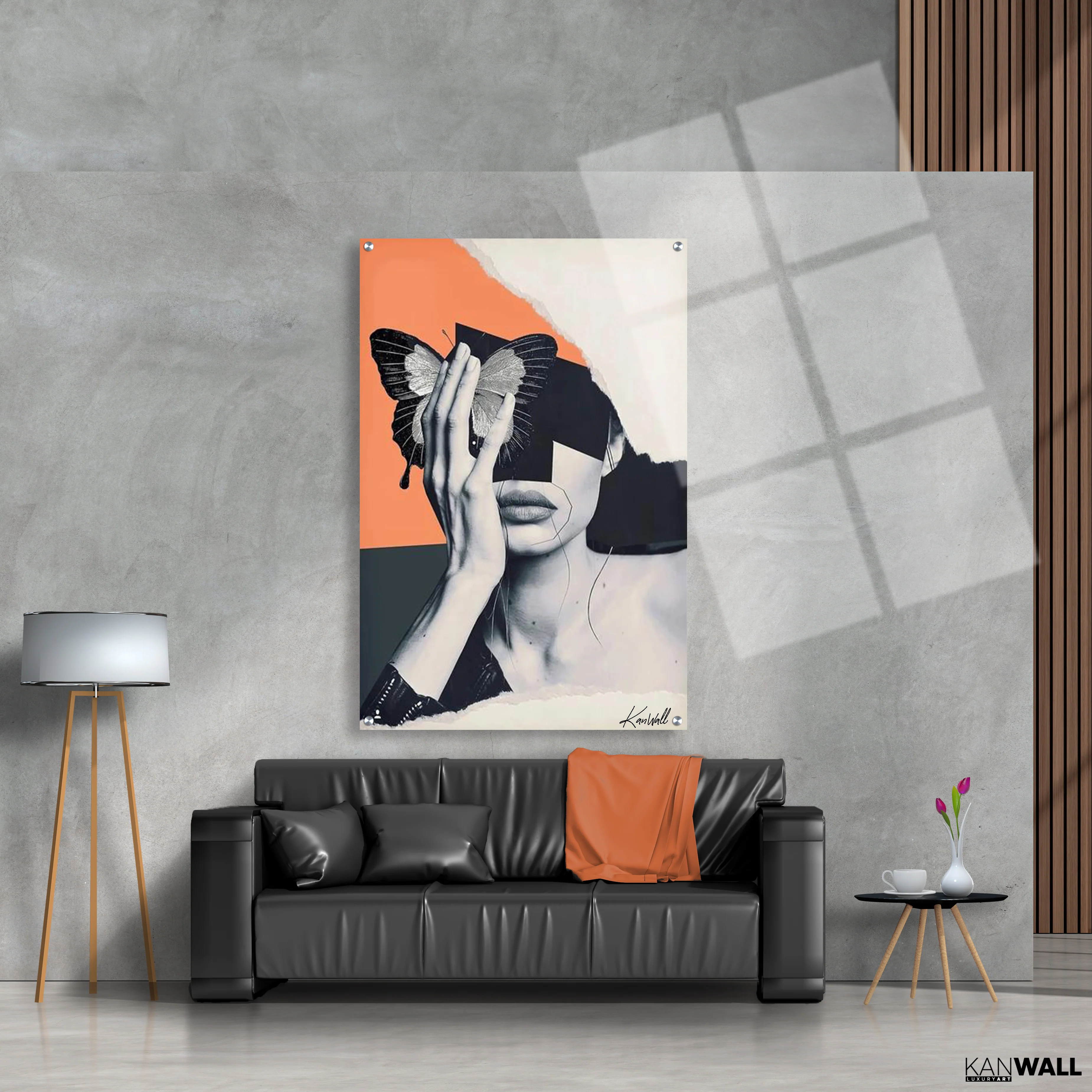 Leinwand | Plexiglas Malerei Malerei 70's Butterfly - Image 2