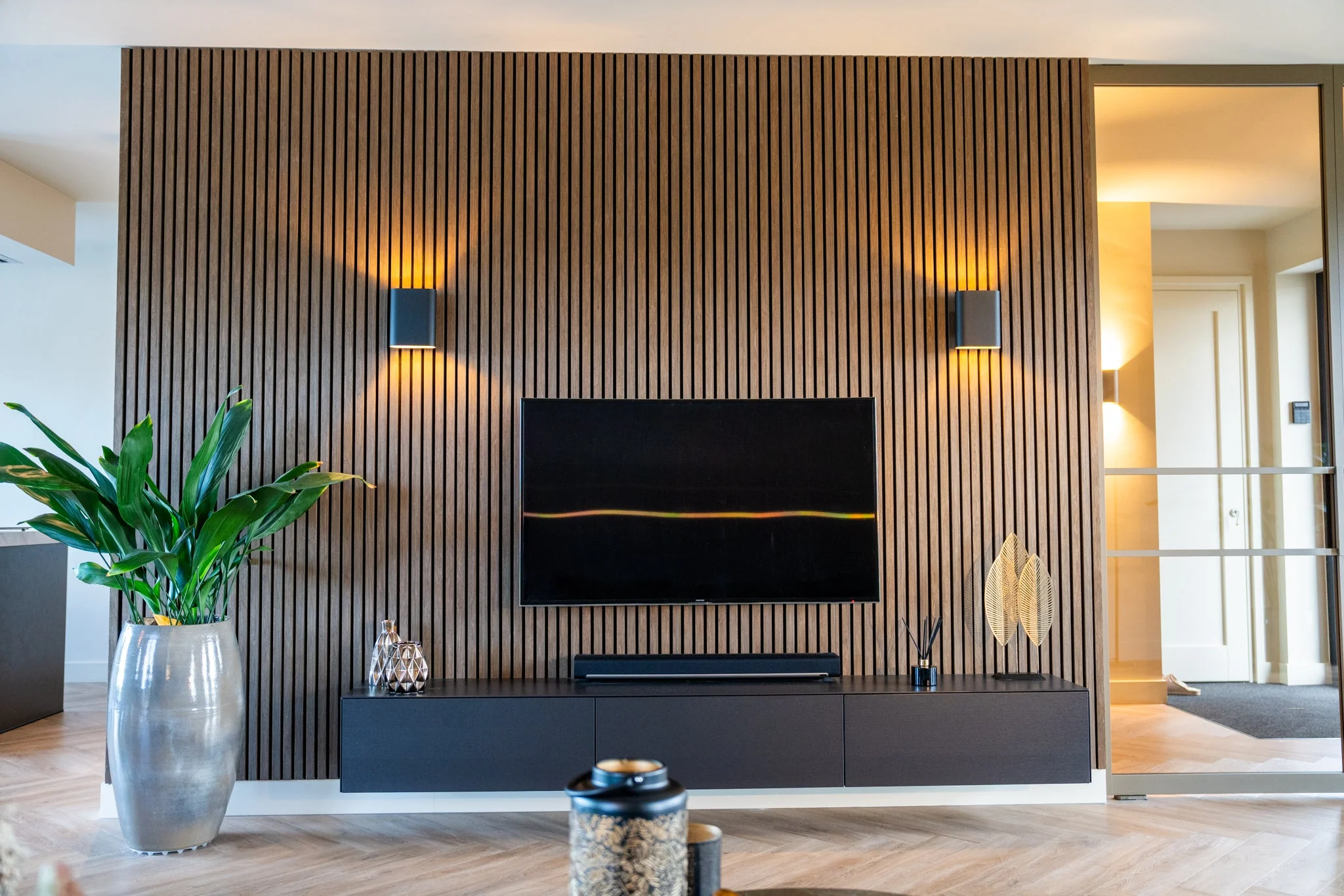 Akustikpaneel Eiche Geräuchert | 240 cm x 60 cm | Einseitig Echtholzfurnier - Image 4