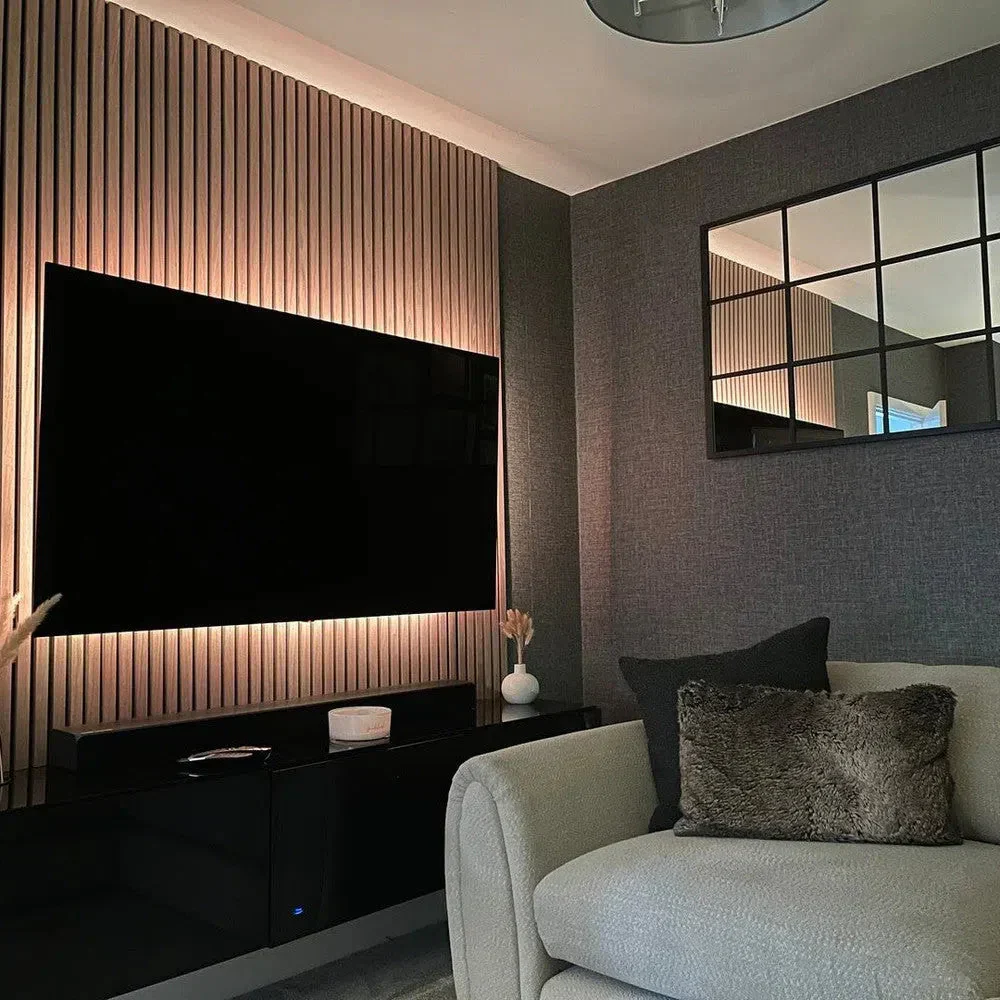 Akustikpaneel Natürliche Eiche | 240 cm x 60 cm | Einseitig Echtholzfurnier - Image 4