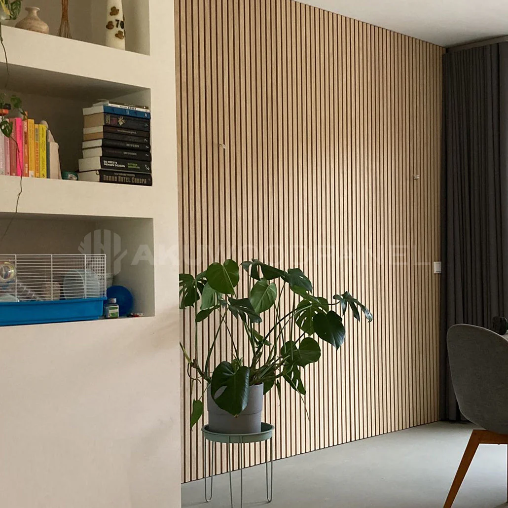 Akustikpaneel Natürliche Eiche | XL 300 cm x 60 cm | Einseitig Echtholzfurnier - Image 5