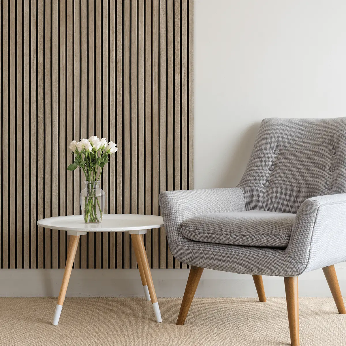 Akustikpaneel Natürliche Eiche | XL 300 cm x 60 cm | Einseitig Echtholzfurnier - Image 8