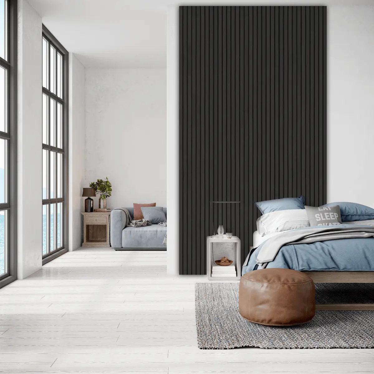 Akustikpaneel Schwarze Eiche | 240 cm x 60 cm | Einseitig Echtholzfurnier - Image 11