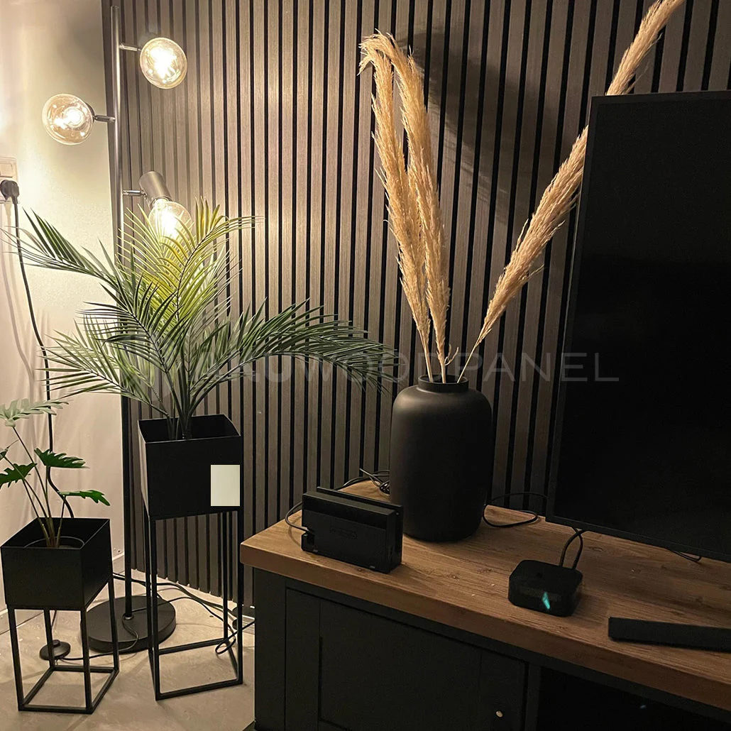 Akustikpaneel Schwarze Eiche | 240 cm x 60 cm | Einseitig Echtholzfurnier - Image 5