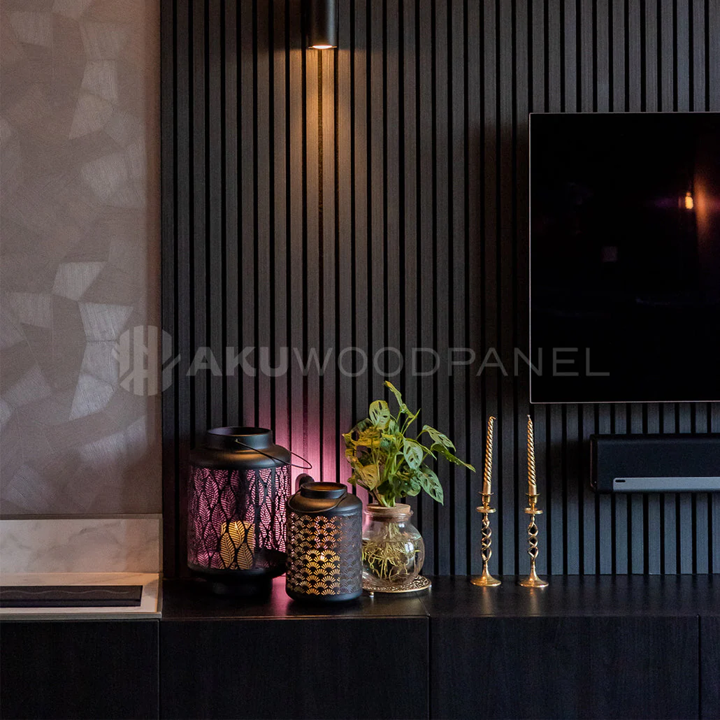 Akustikpaneel Schwarze Eiche | 240 cm x 60 cm | Einseitig Echtholzfurnier - Image 6