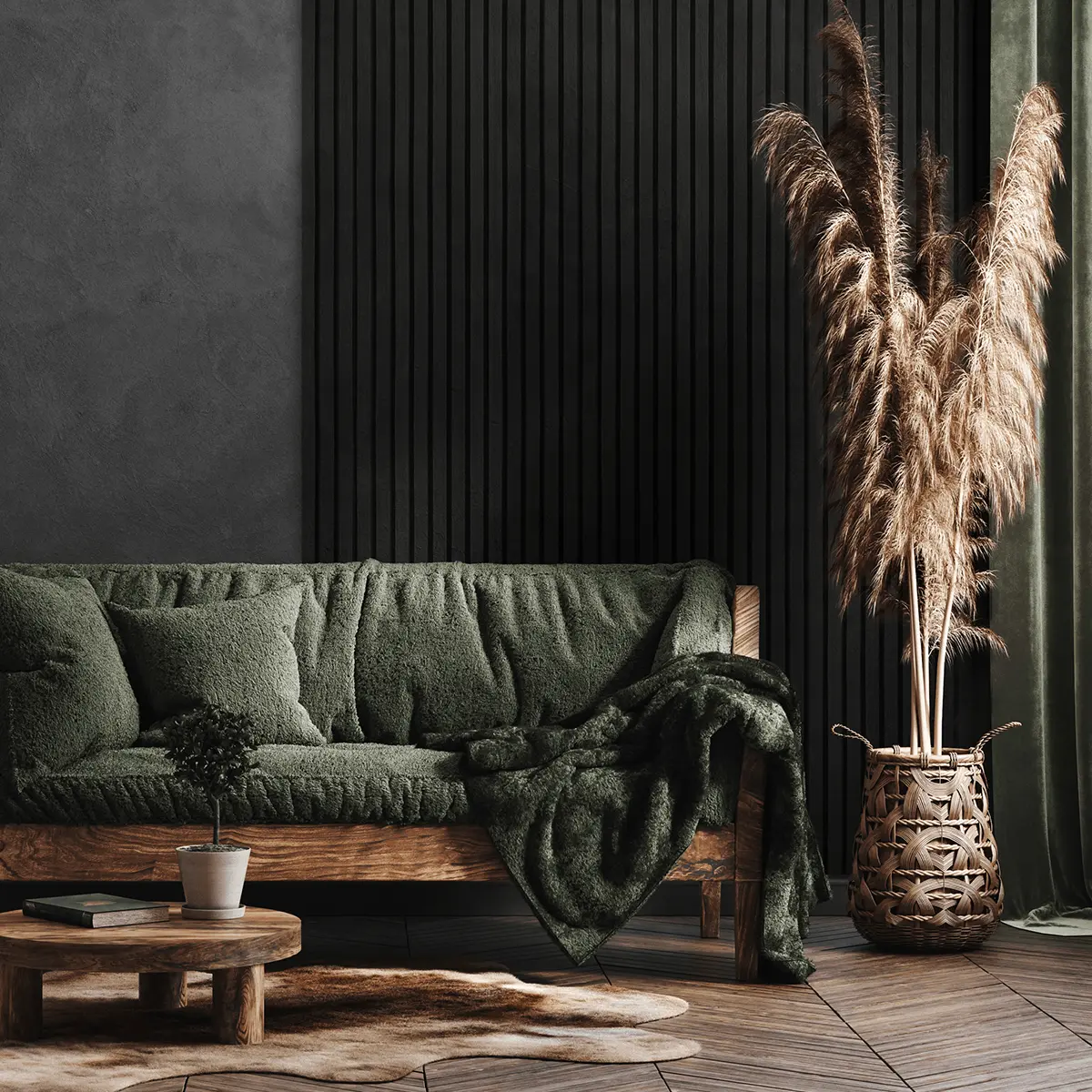 Akustikpaneel Schwarze Eiche | 240 cm x 60 cm | Einseitig Echtholzfurnier - Image 9