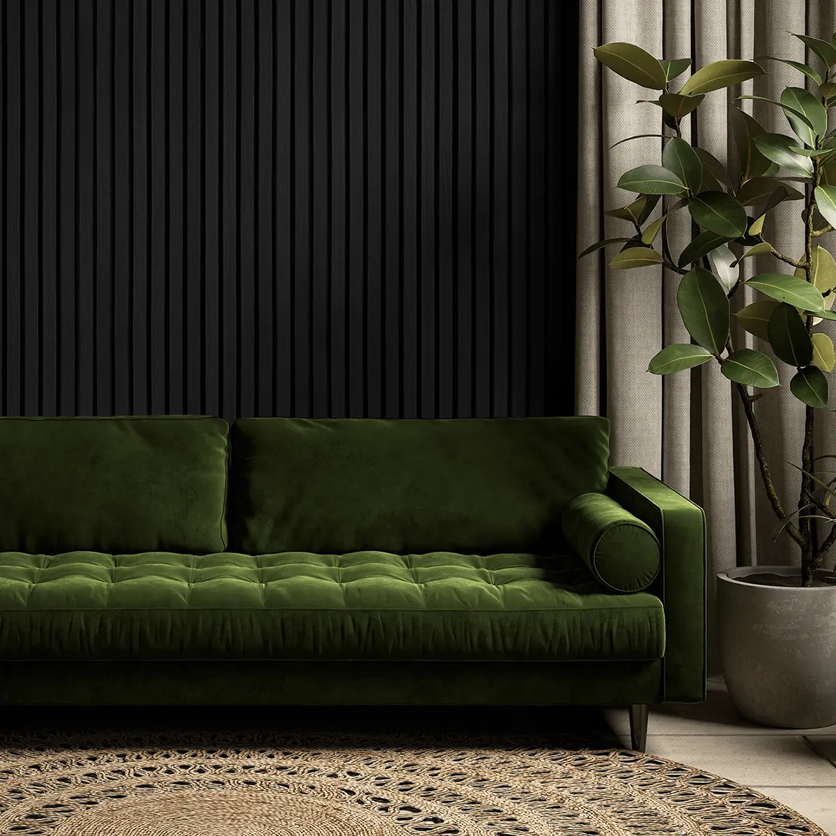 Akustikpaneel Schwarze Eiche | XL 300 cm x 60 cm | Einseitig Echtholzfurnier - Image 11