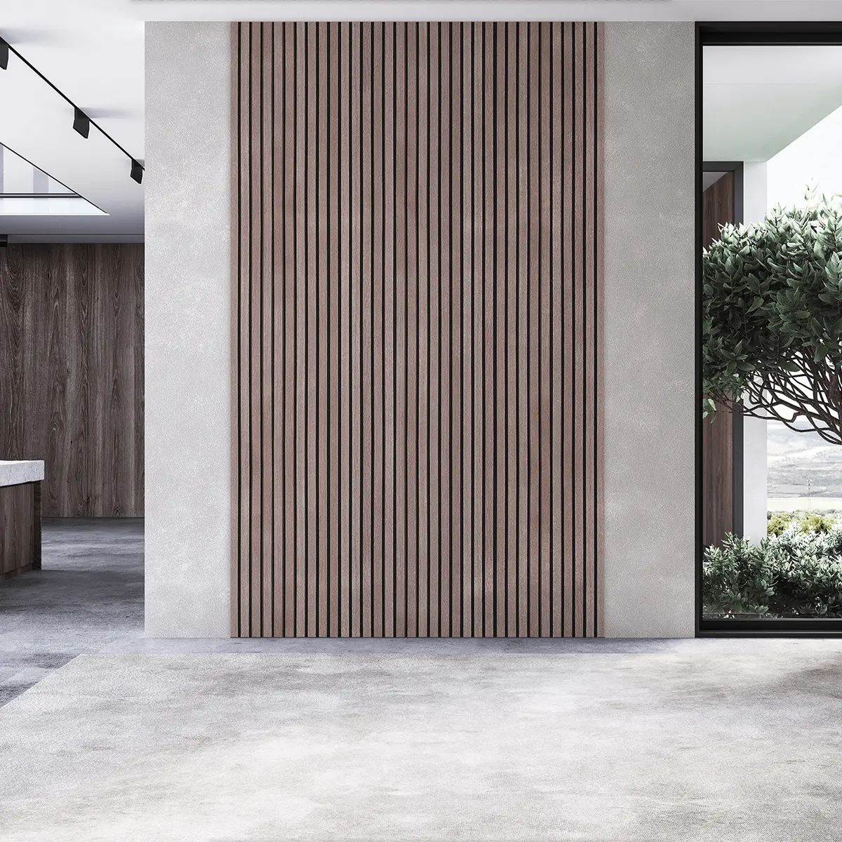 Akustikpaneel Walnuss | XL 300 cm x 60 cm | Einseitig Echtholzfurnier - Image 9
