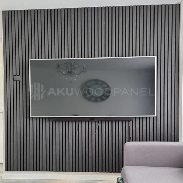 Akustikpaneele Walnuss-Grau | 240 cm x 60 cm | Dreiseitig Echtholzfurnier - Image 6