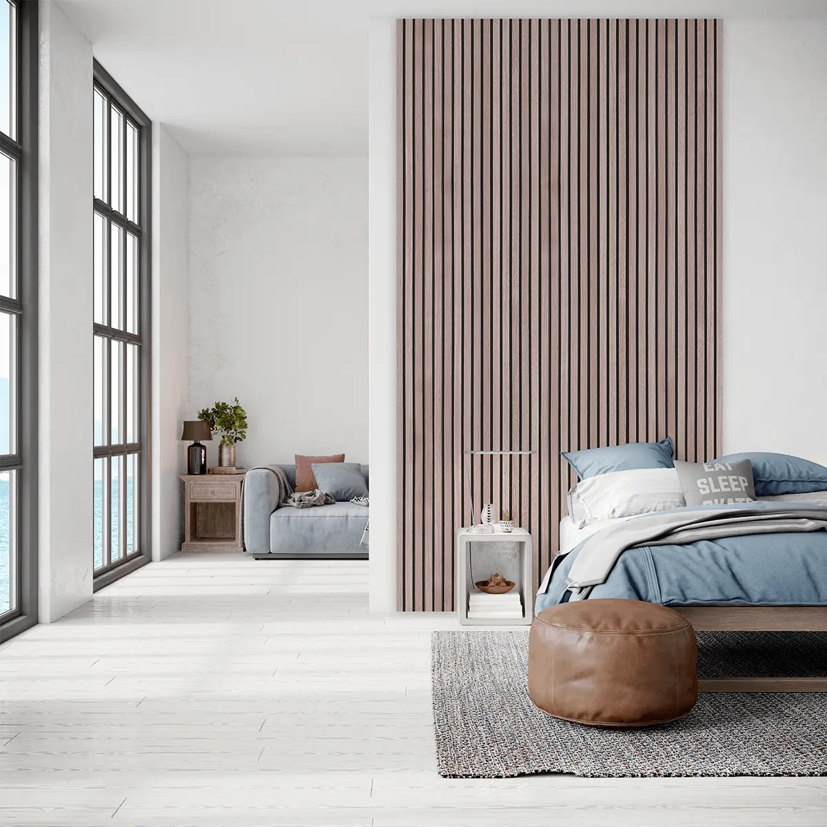 Akustikpaneele Walnuss | 240 cm x 60 cm | Dreiseitig Echtholzfurnier - Image 8