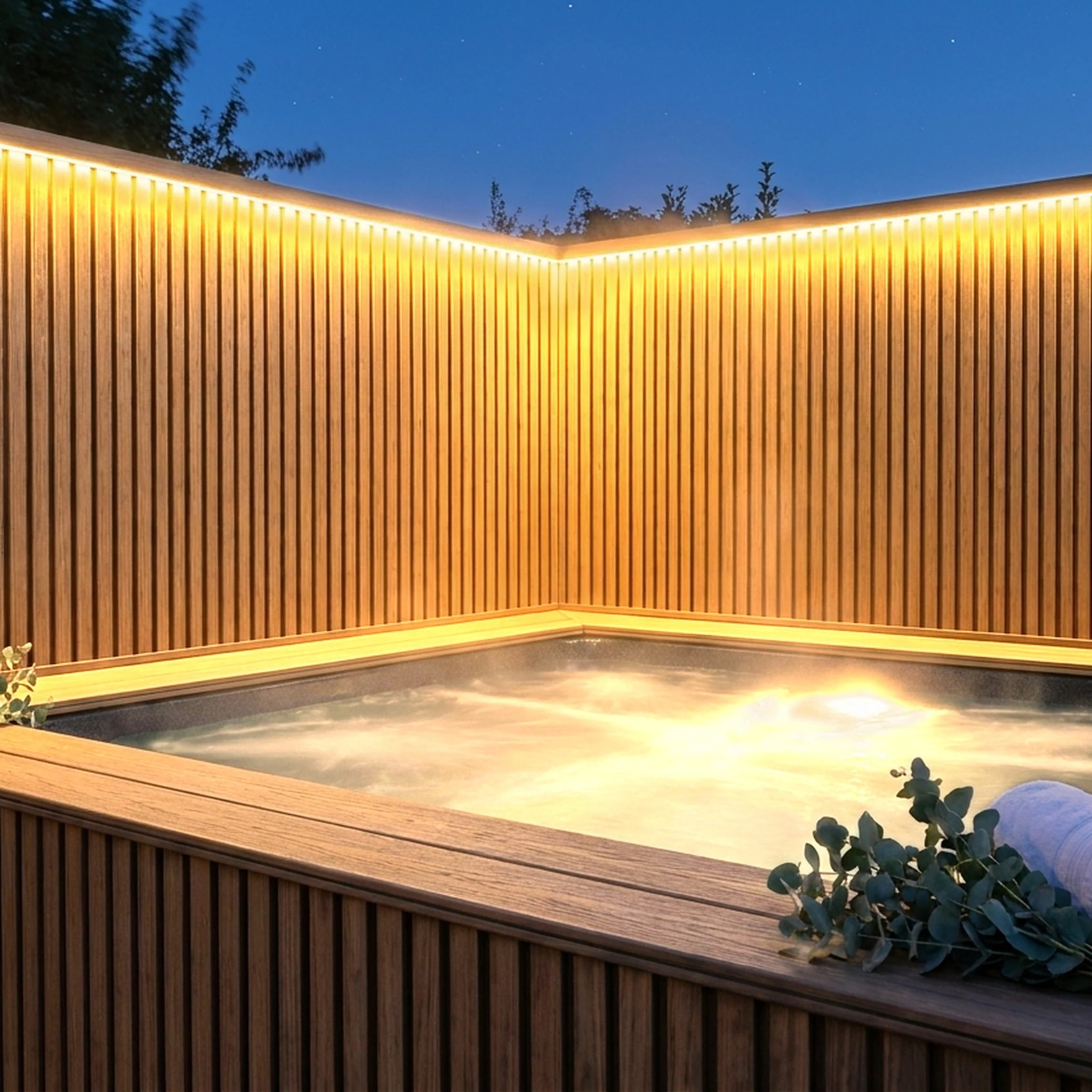 Fassadenverkleidung Birke 290CM | Garten | 3D Holzmaserung - Image 9