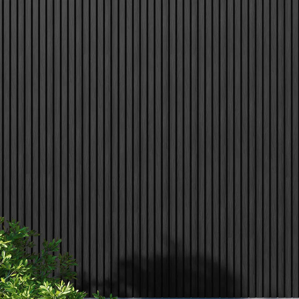 Fassadenverkleidung Schwarz 290CM | Garten | 3D Holzmaserung - Image 10