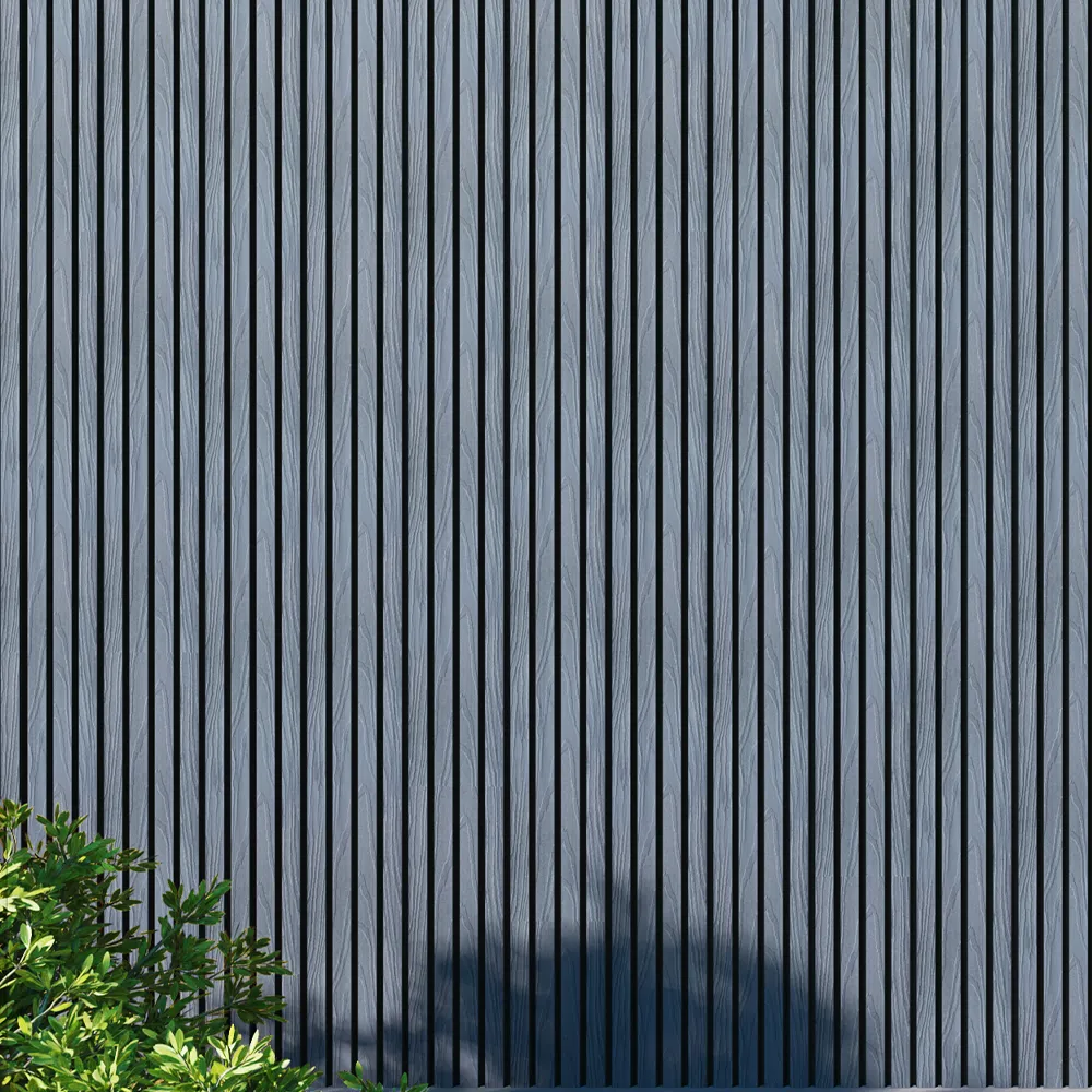 Fassadenverkleidung Steingrau 290CM | Garten | 3D Holzmaserung - Image 10