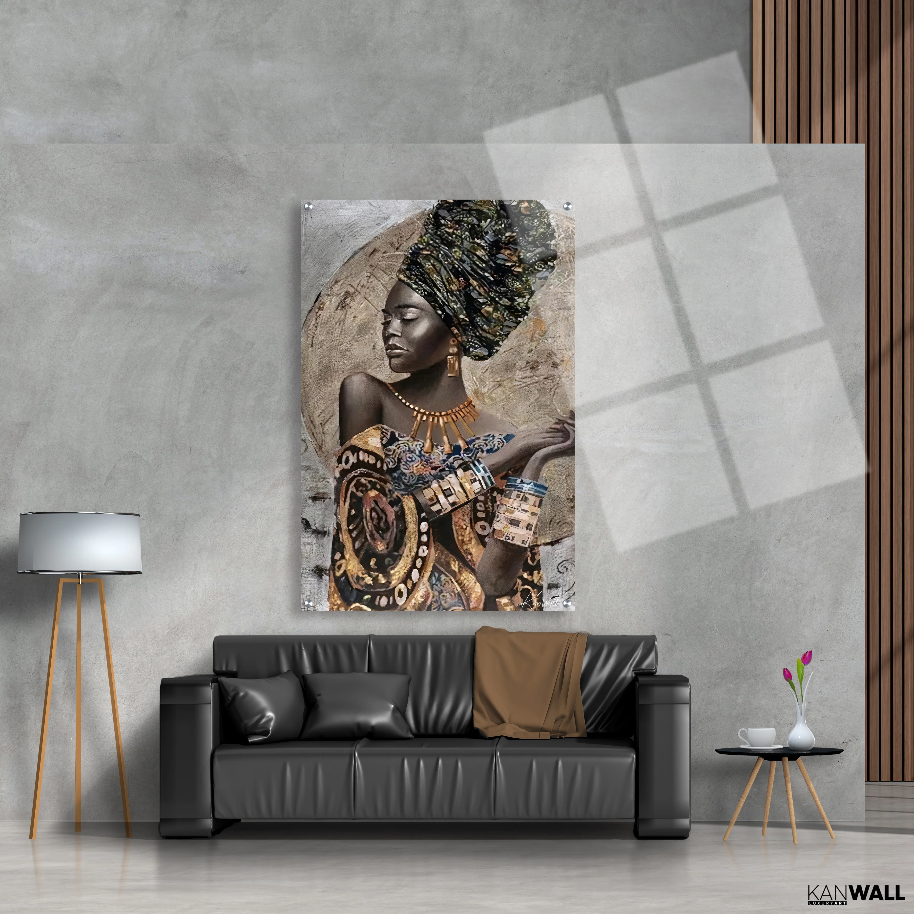 Leinwand | Plexiglas Malerei Golden Moon - Image 2