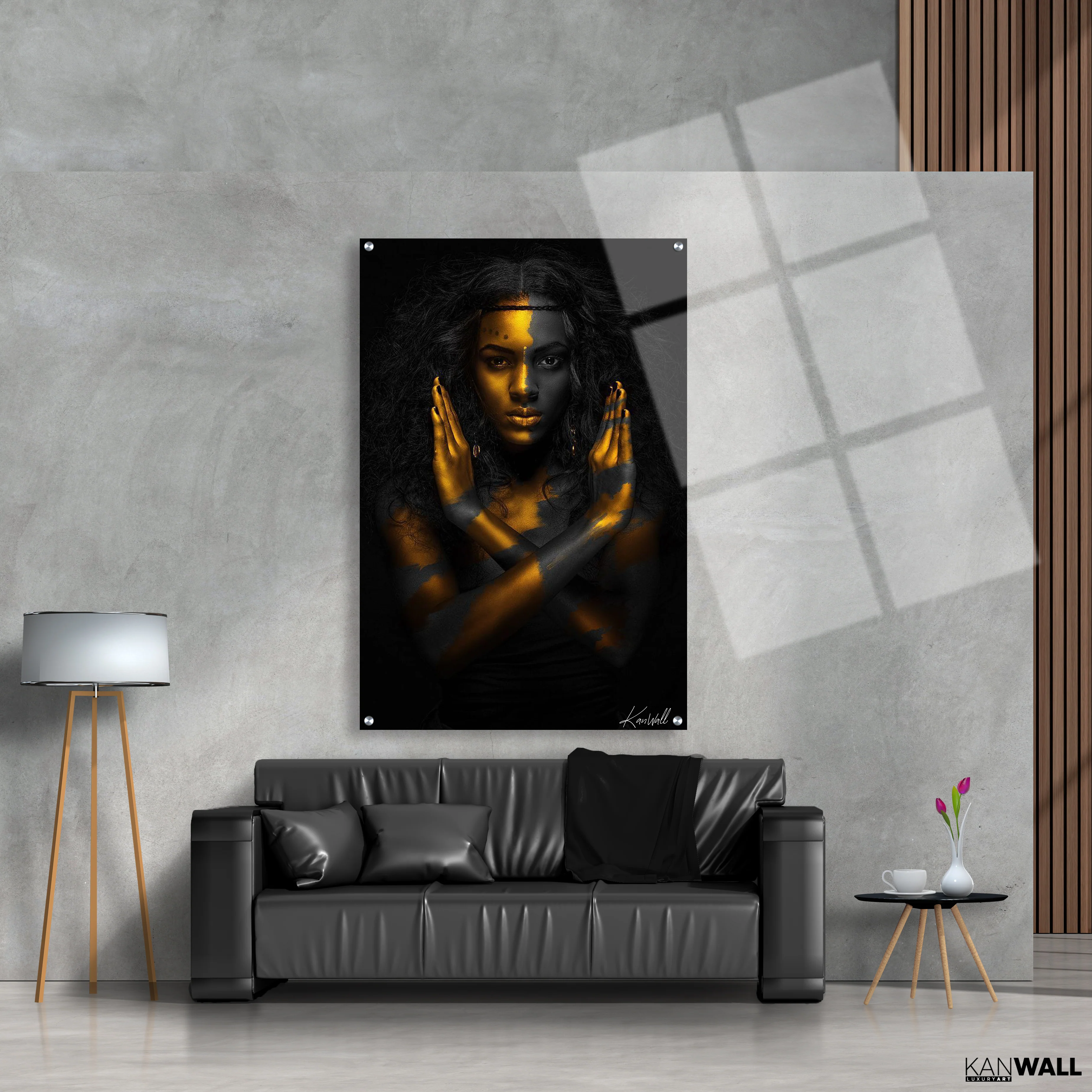 Leinwand | Plexiglas Malerei Golden Star - Image 2