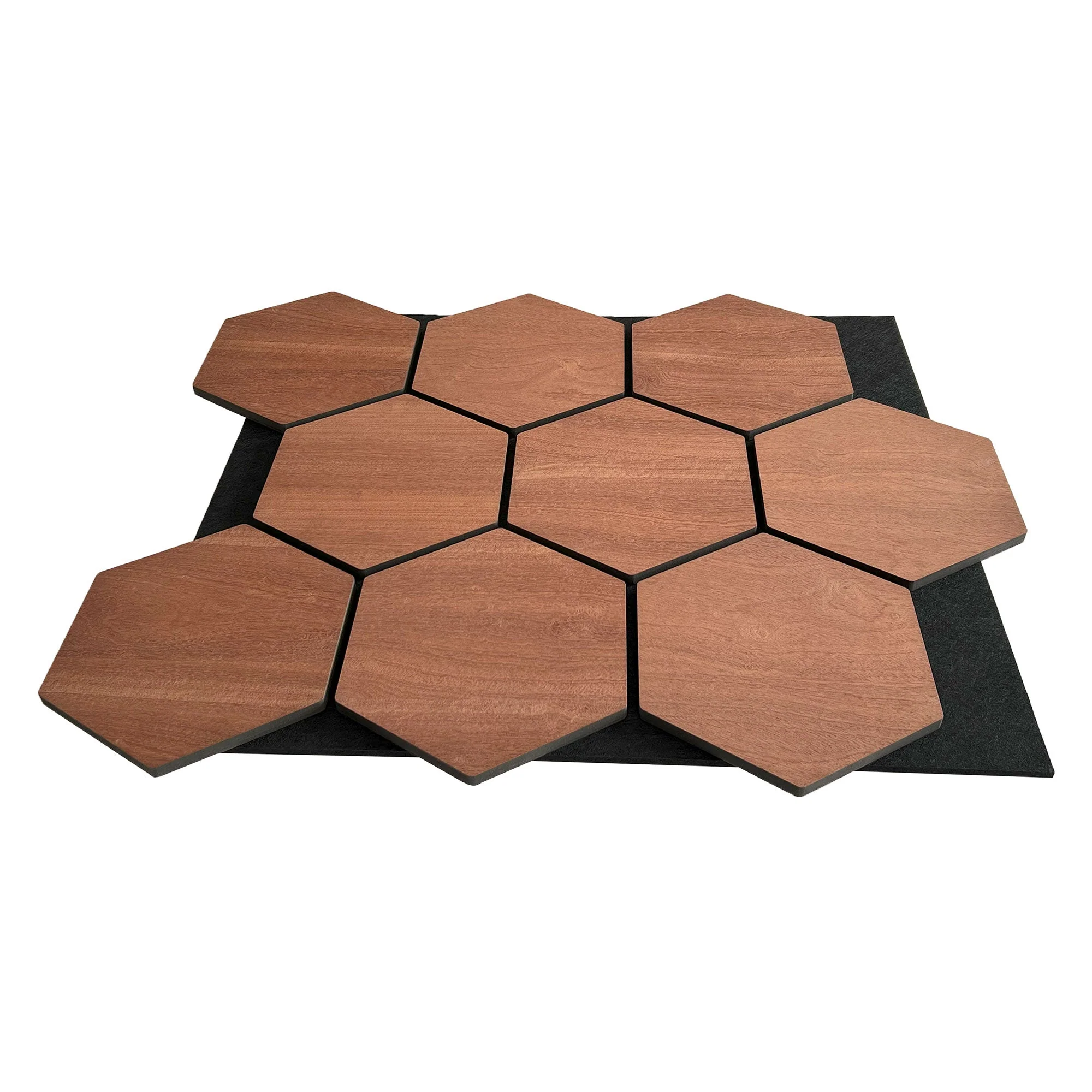 Hexagonpaneel Geräucherte Eiche 81CM | Akustik | Wanddekoration | Sechseck-Form - Image 4