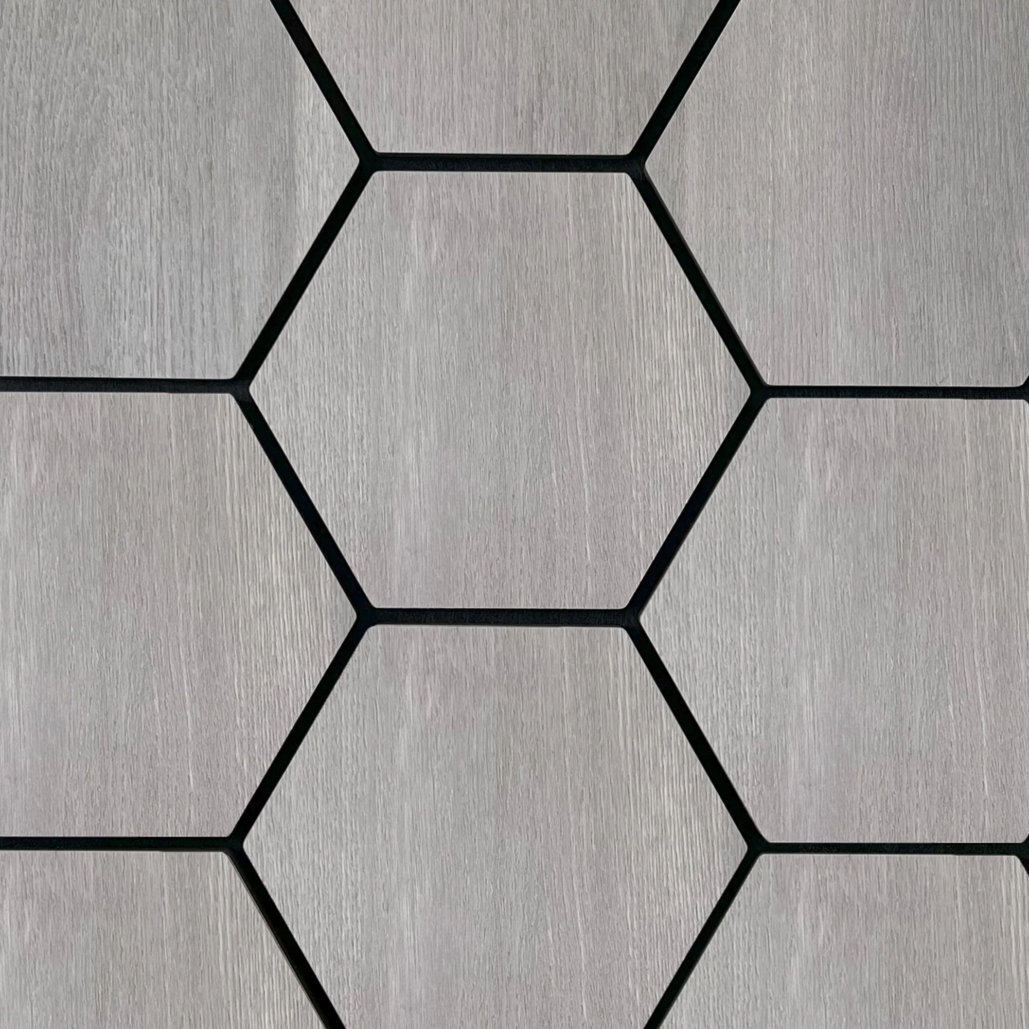 Hexagonpaneel Graue Walnuss 81CM | Akustik | Wanddekoration | Sechseck-Form - Image 9