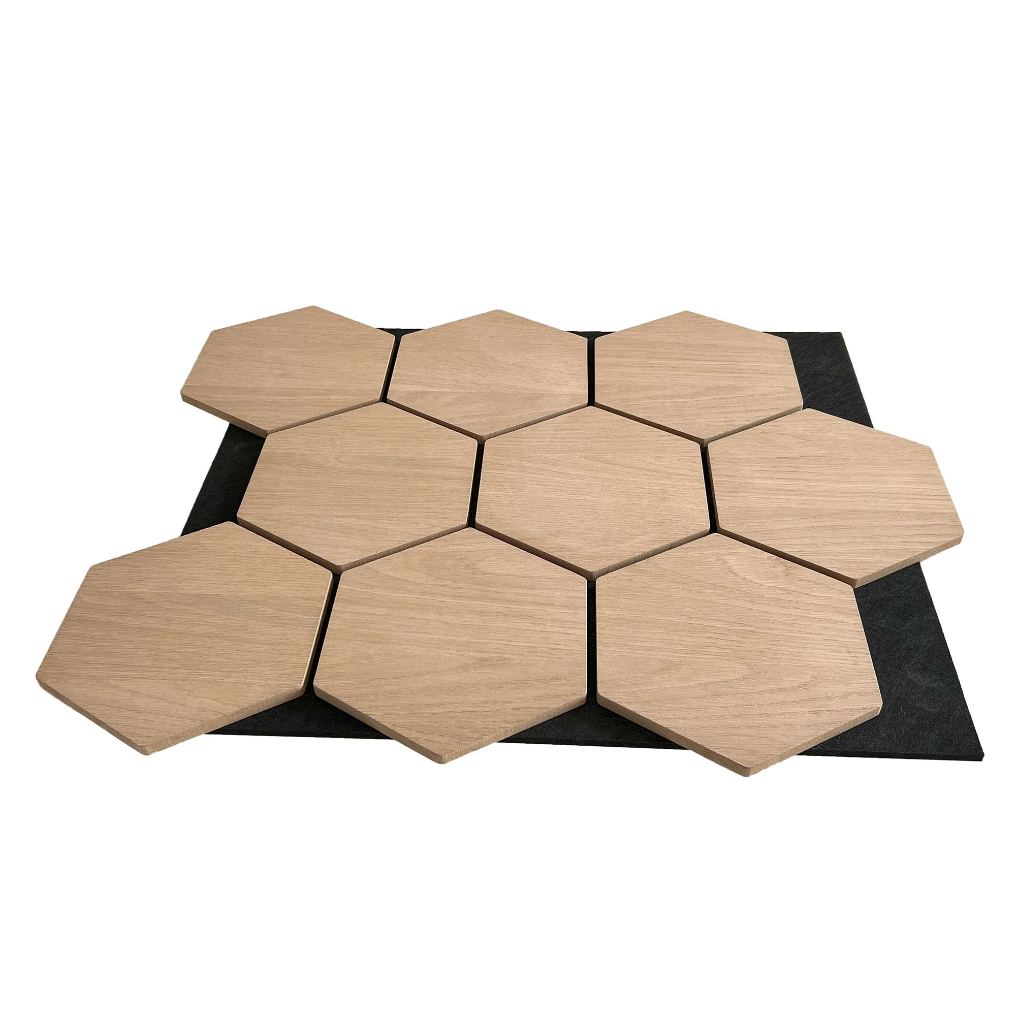 Hexagonpaneel Natur Eiche 81CM | Akustik | Wanddekoration | Sechseck-Form - Image 4