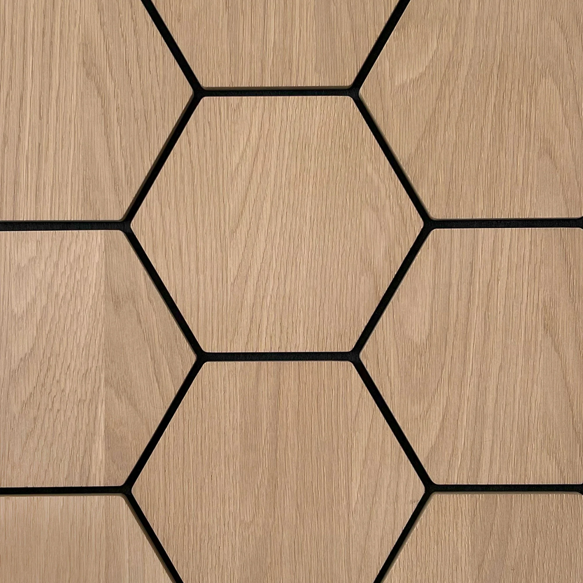 Hexagonpaneel Natur Eiche 81CM | Akustik | Wanddekoration | Sechseck-Form - Image 9
