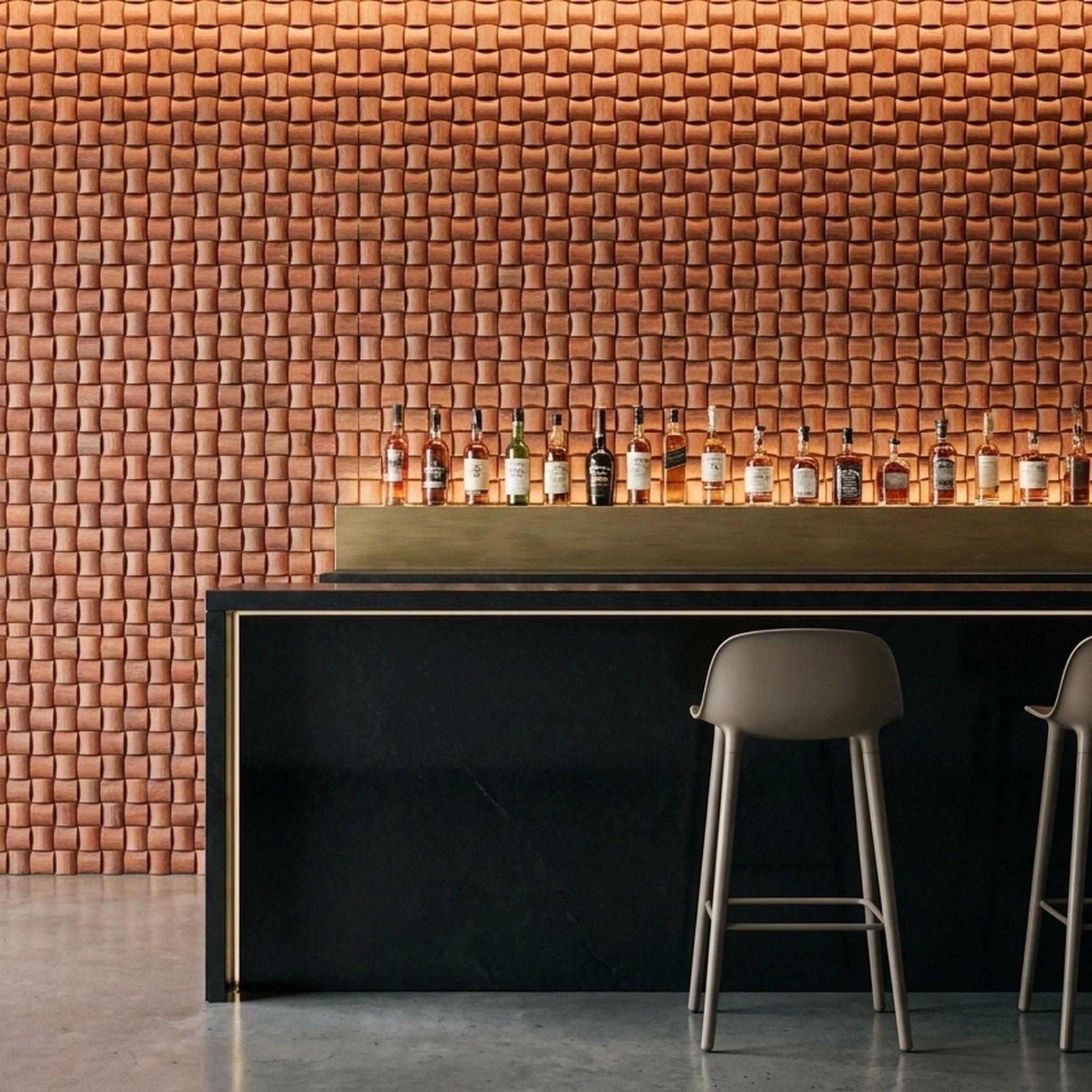 Holz Wandverkleidung Arisauro Mosaik-Look 3D | 30×30 cm - Image 7