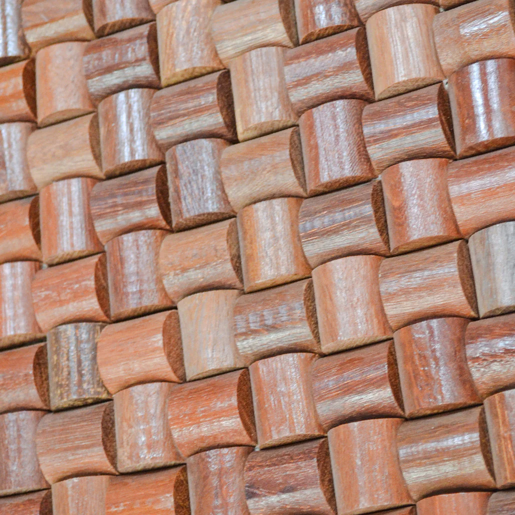 Holz Wandverkleidung Arisauro Mosaik-Look 3D | 30×30 cm - Image 8
