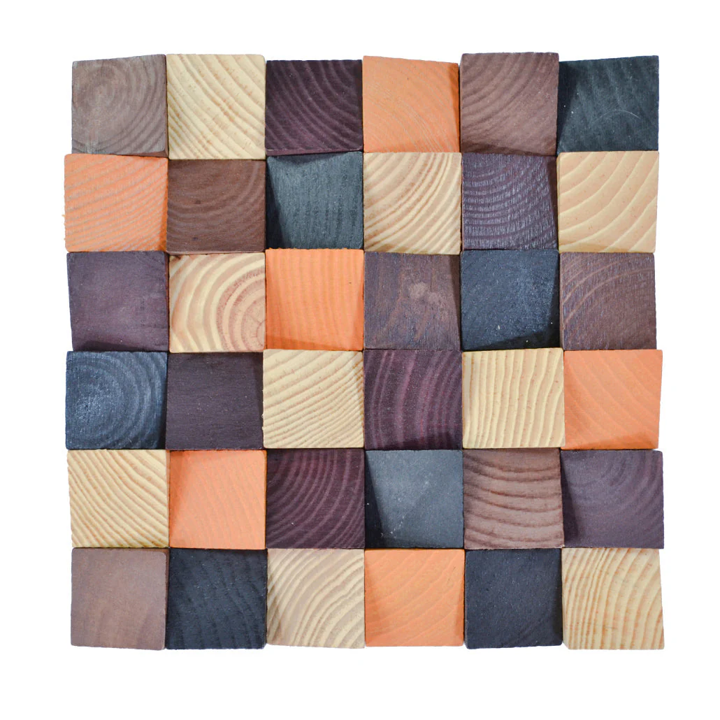 Holz Wandverkleidung Bold Pine Mosaik-Look 3D | 30×30 cm - Image 2