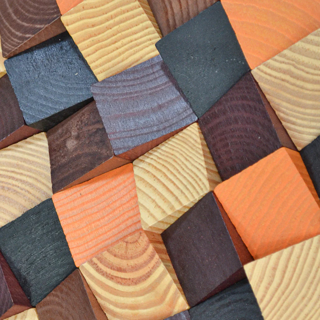 Holz Wandverkleidung Bold Pine Mosaik-Look 3D | 30×30 cm - Image 4