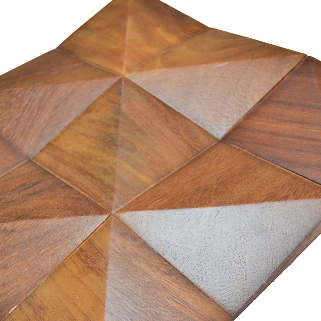 Holz Wandverkleidung Cumaru Deep Mosaik-Look 3D | 30×30 cm - Image 8