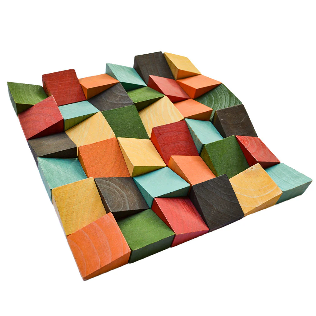 Holz Wandverkleidung Dark Pine Mosaik-Look 3D | 30×30 cm - Image 4