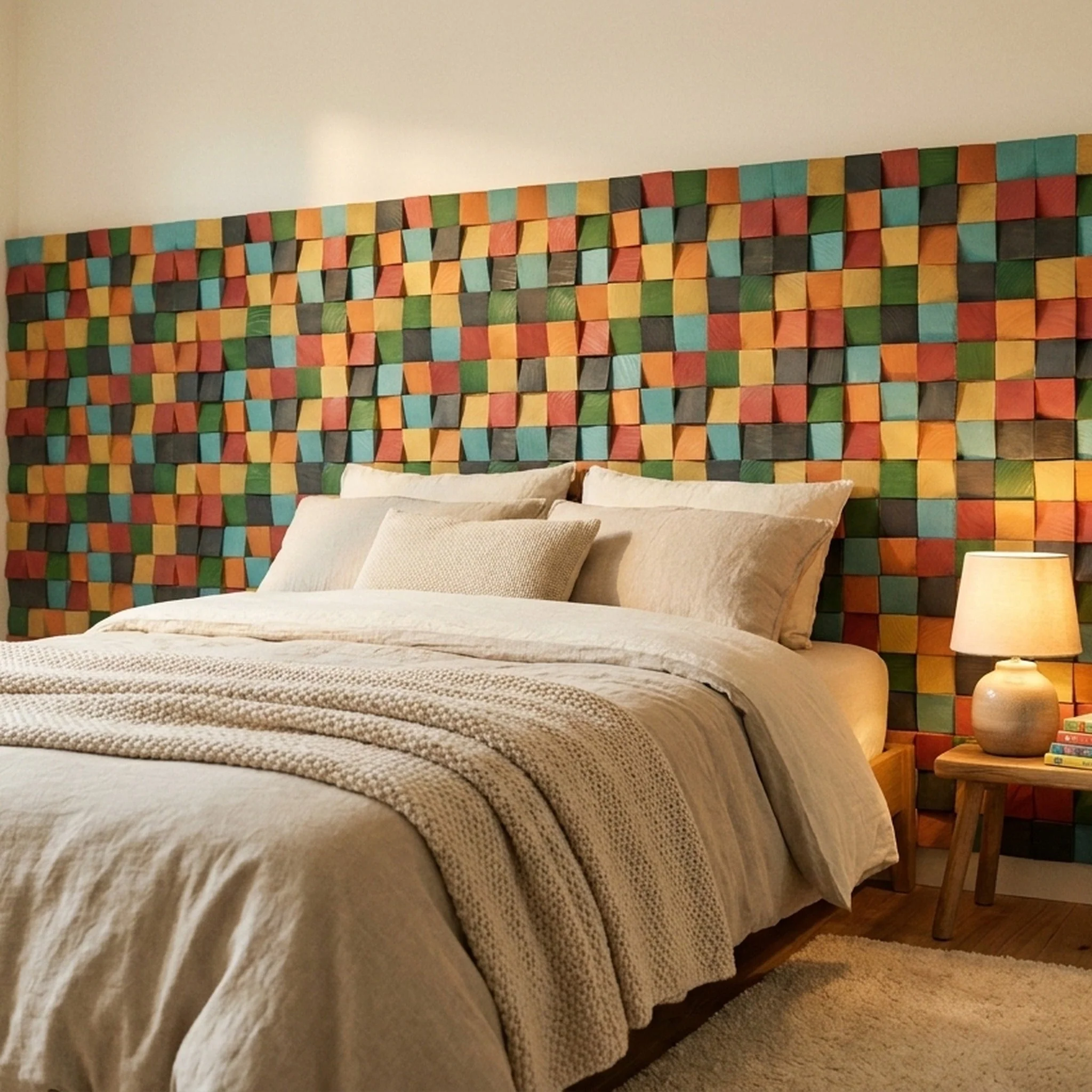 Holz Wandverkleidung Dark Pine Mosaik-Look 3D | 30×30 cm - Image 9