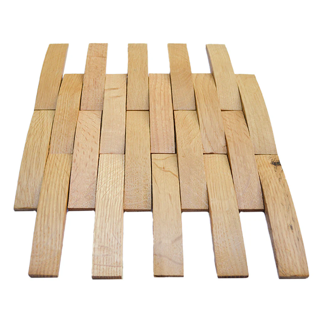 Holz Wandverkleidung Eiche Hell Mosaik-Look 3D | 30×30 cm - Image 8