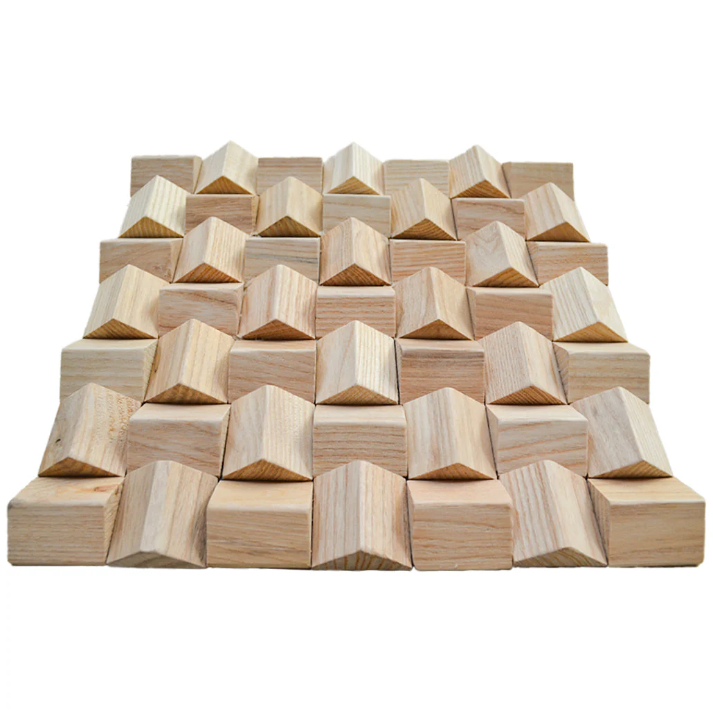 Holz Wandverkleidung Esche Mosaik-Look 3D | 30×30 cm - Image 6