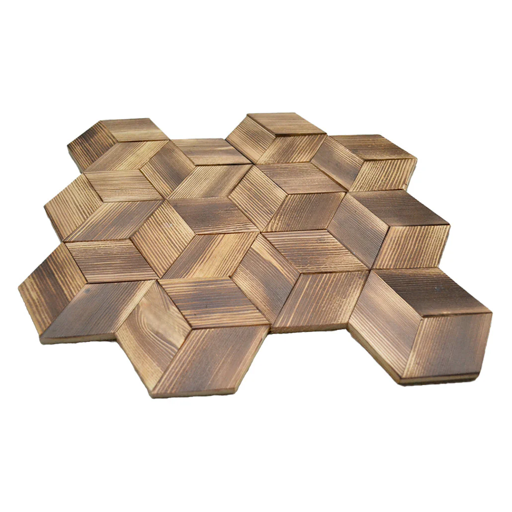 Holz Wandverkleidung Fresh Pine Mosaik-Look 3D | 30×35 cm - Image 4