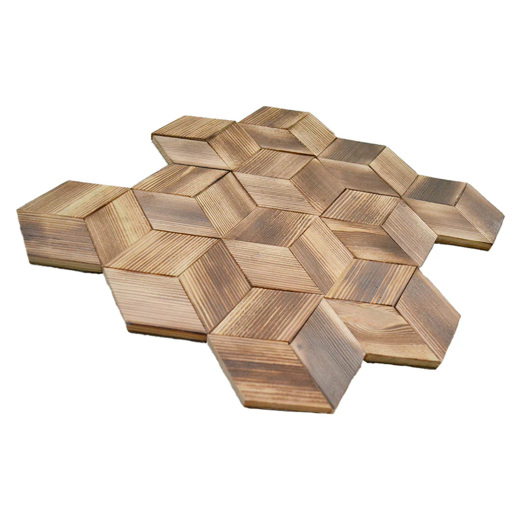 Holz Wandverkleidung Fresh Pine Mosaik-Look 3D | 30×35 cm - Image 6