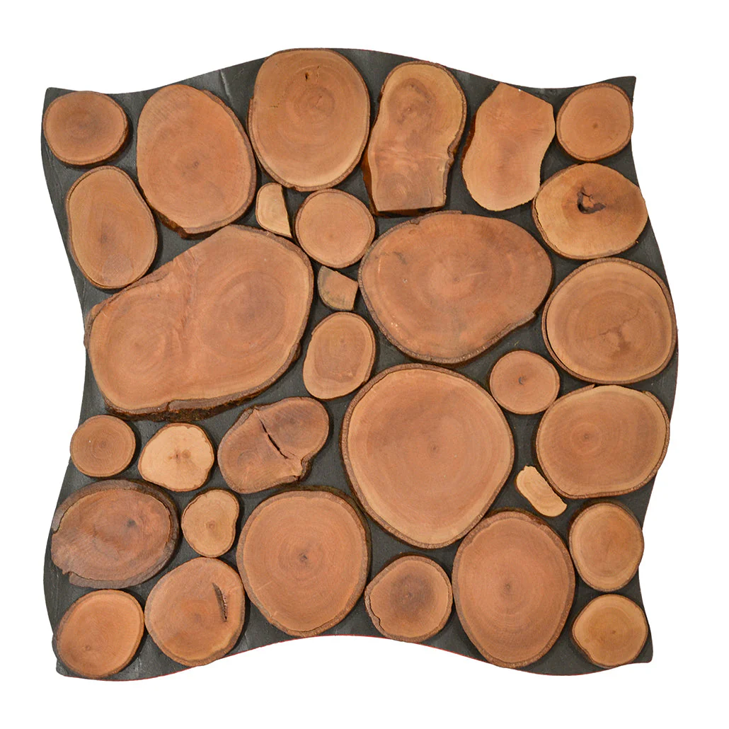 Holz Wandverkleidung Lychee Mosaik-Look 3D | 30×30 cm - Image 2