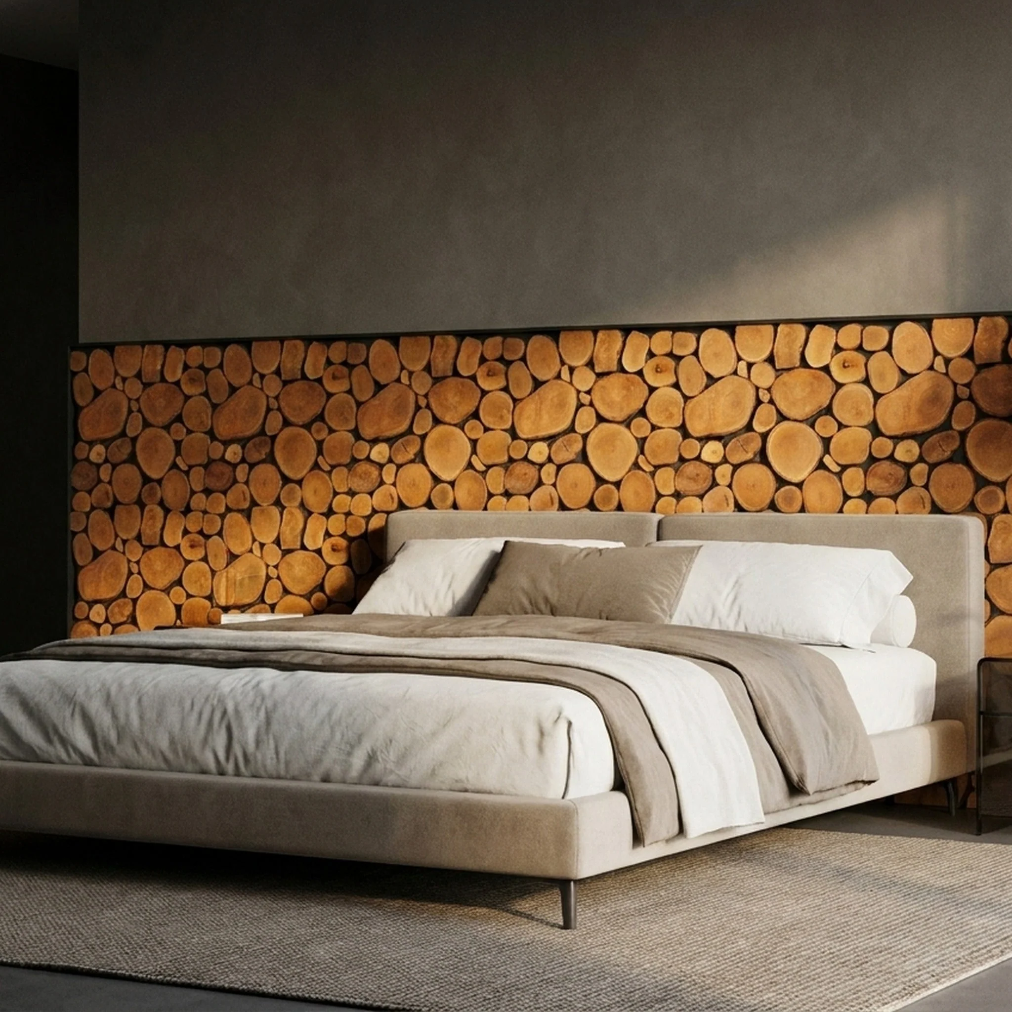 Holz Wandverkleidung Lychee Mosaik-Look 3D | 30×30 cm - Image 3