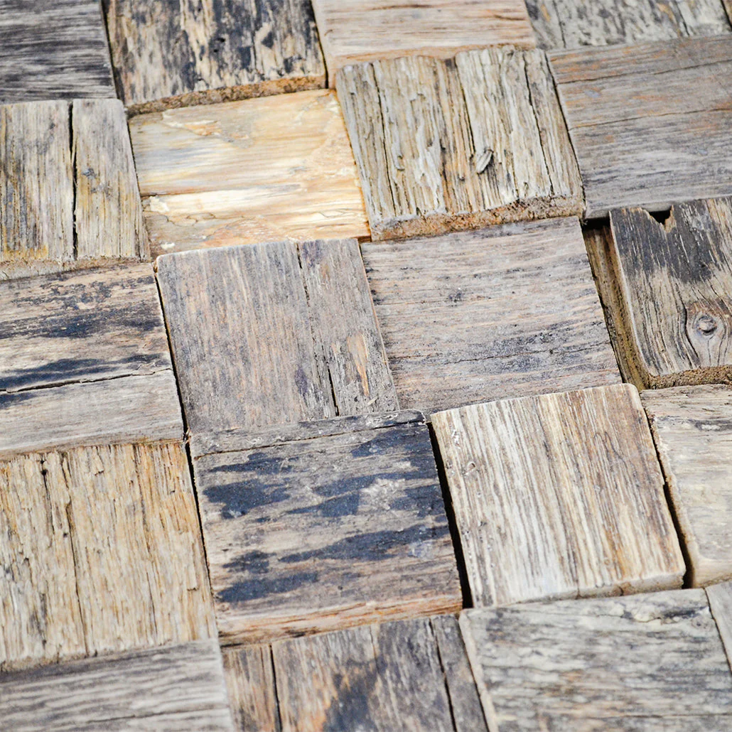 Holz Wandverkleidung Marine Shipwood Mosaik-Look 3D | 30×30 cm - Image 4