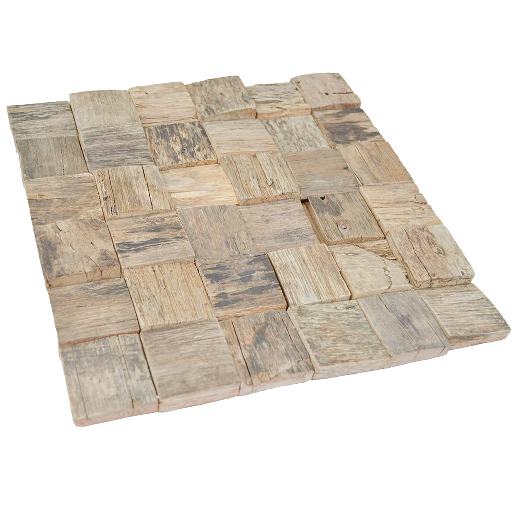 Holz Wandverkleidung Marine Shipwood Mosaik-Look 3D | 30×30 cm - Image 6