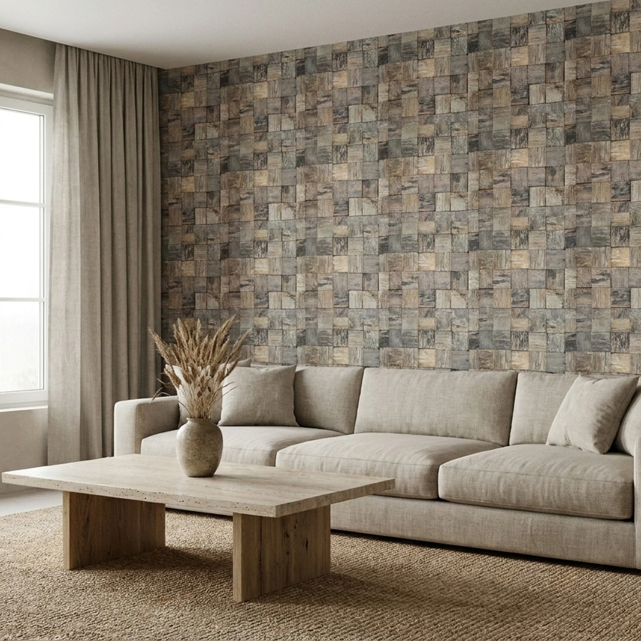 Holz Wandverkleidung Marine Shipwood Mosaik-Look 3D | 30×30 cm - Image 7