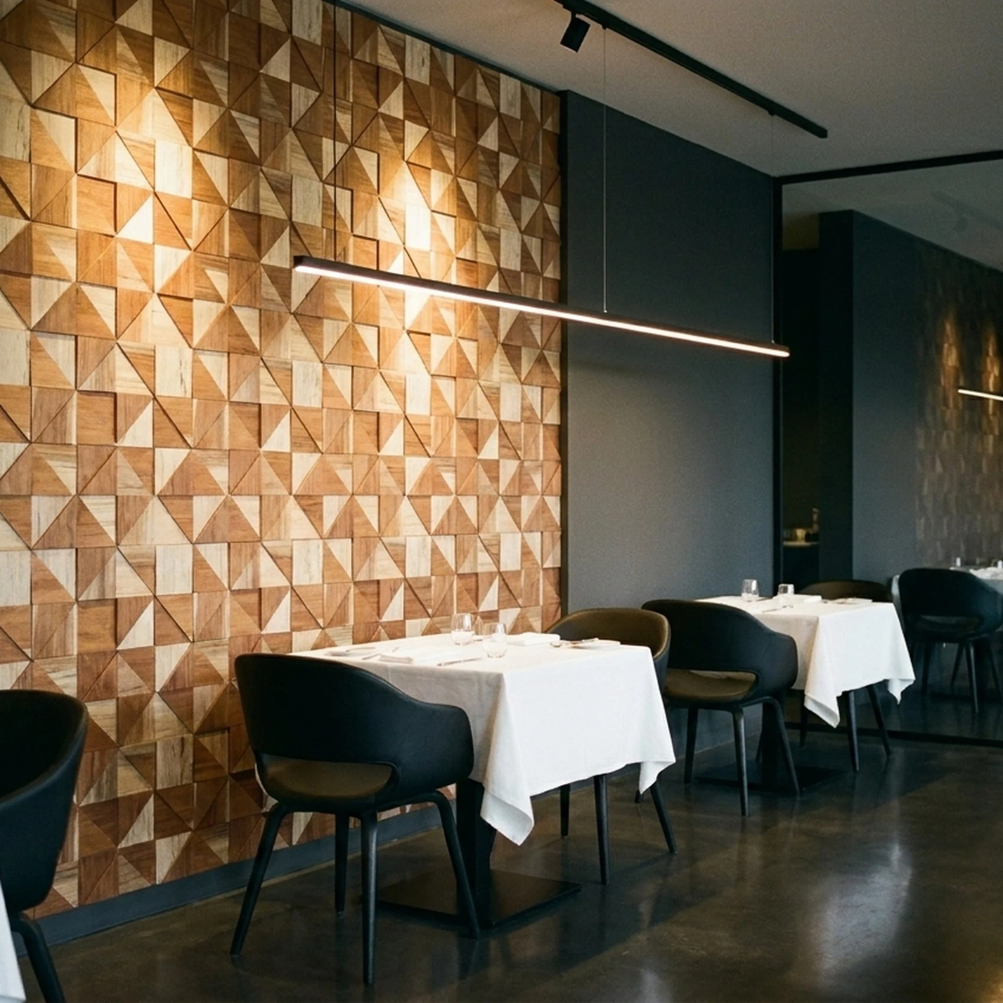 Holz Wandverkleidung Merbau Mosaik-Look 3D | 30×30 cm - Image 3