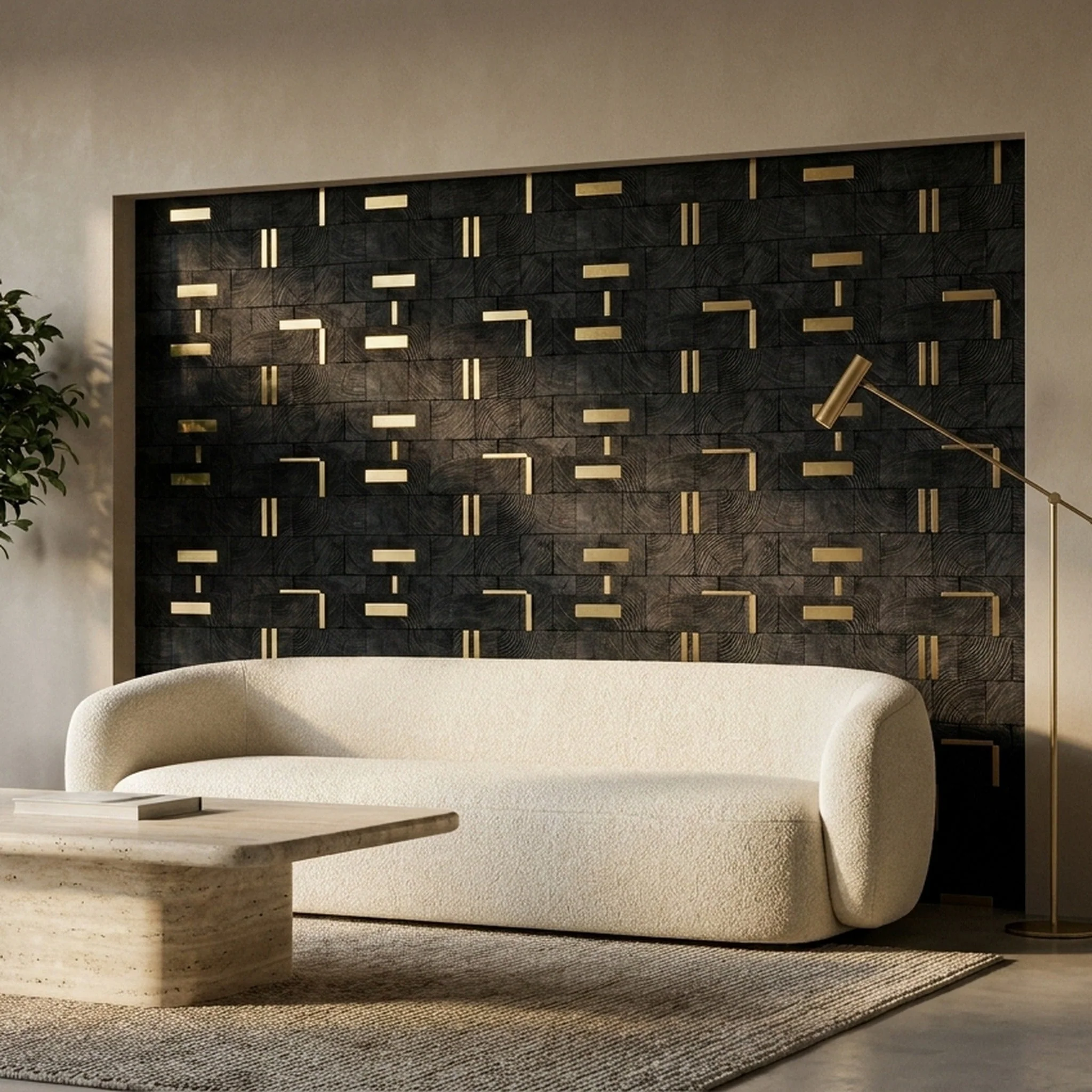 Holz Wandverkleidung Pine XL Mosaik-Look 3D | 30×60 cm - Image 7