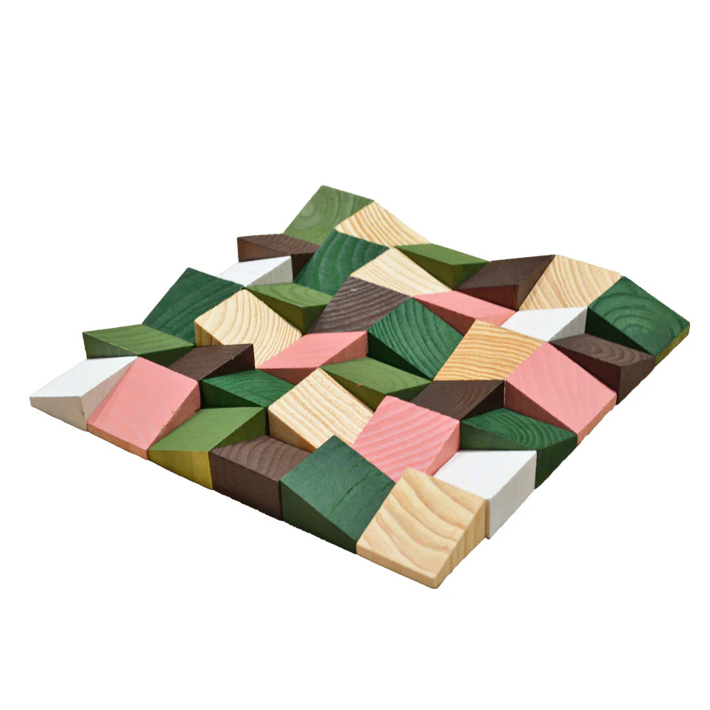 Holz Wandverkleidung Rich Pine Mosaik-Look 3D | 30×30 cm - Image 4