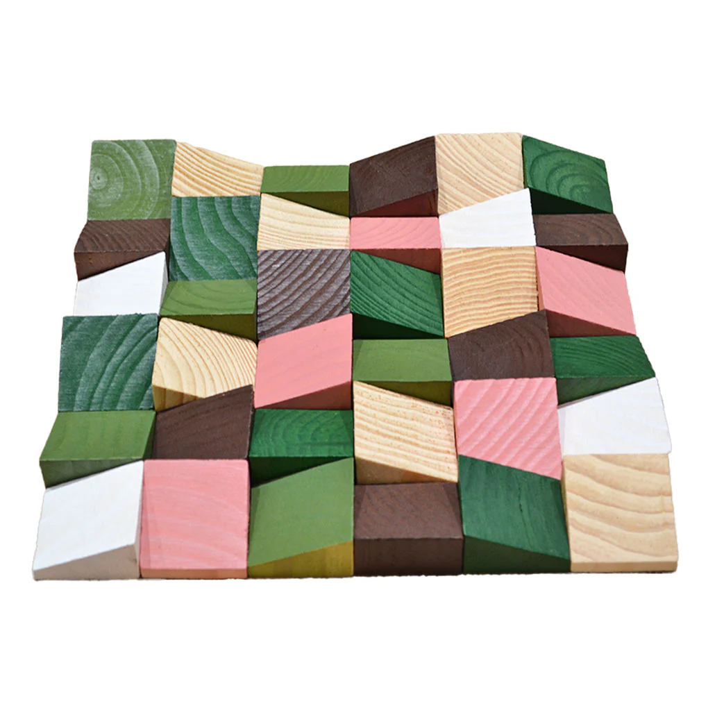 Holz Wandverkleidung Rich Pine Mosaik-Look 3D | 30×30 cm - Image 6