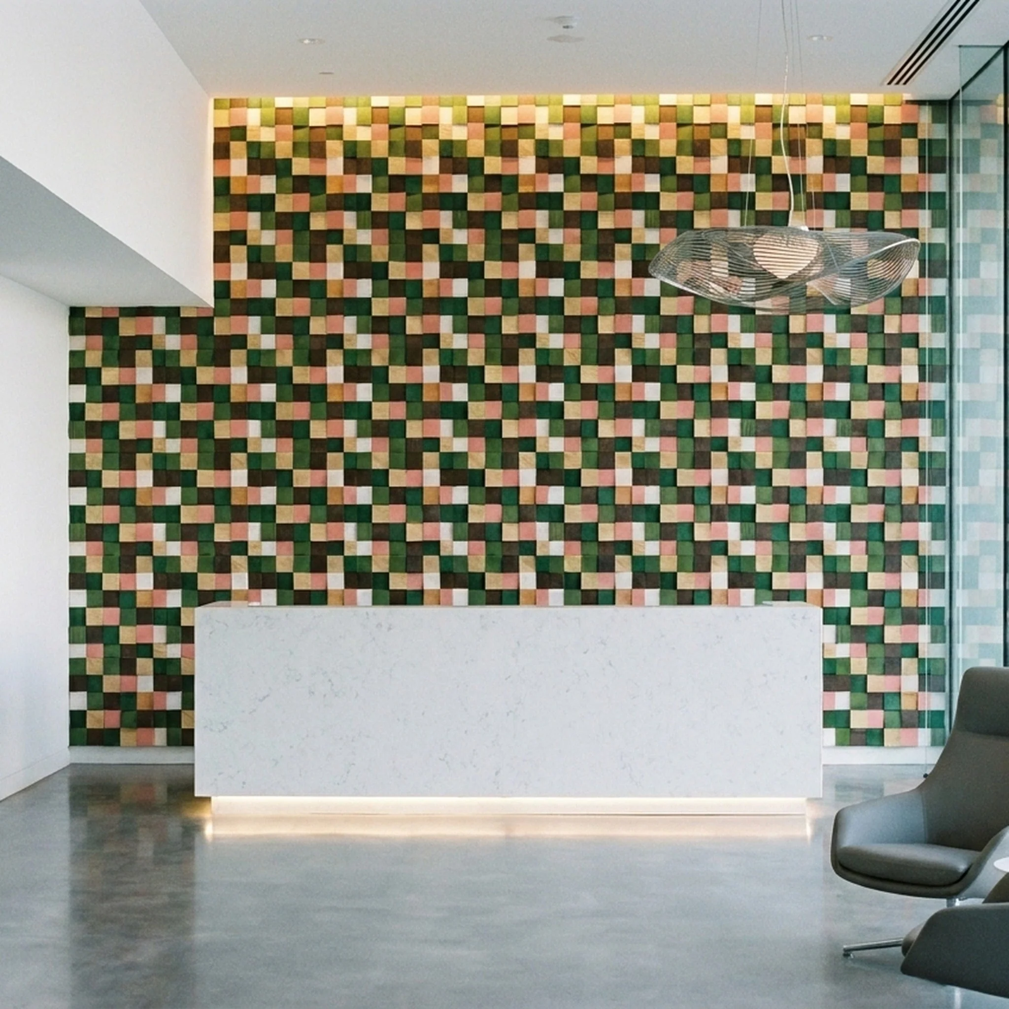 Holz Wandverkleidung Rich Pine Mosaik-Look 3D | 30×30 cm - Image 7