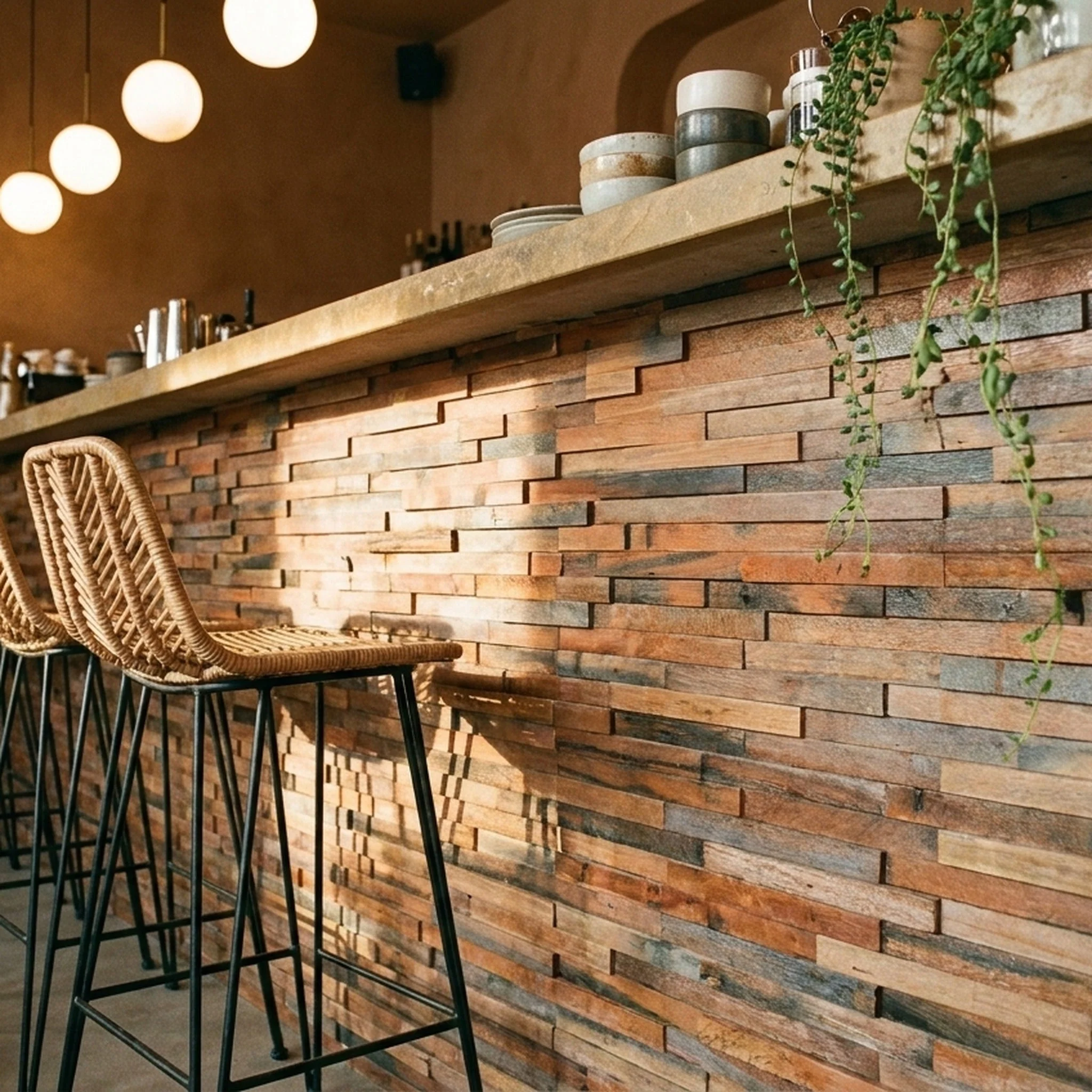 Holz Wandverkleidung Shipwood XL Mosaik-Look 3D | 30×60 cm - Image 7