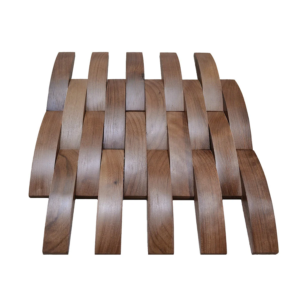 Holz Wandverkleidung Walnuss Deep Dusk Mosaik-Look 3D | 30×30 cm - Image 4
