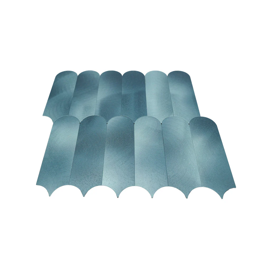 Selbstklebende Mosaikfliesen Metall | Bogen Blau | 28,8×29,8 cm | Küche, Bad & WC - Image 4