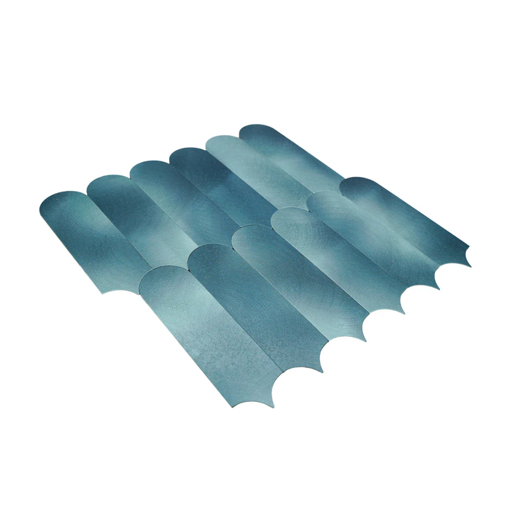 Selbstklebende Mosaikfliesen Metall | Bogen Blau | 28,8×29,8 cm | Küche, Bad & WC - Image 6