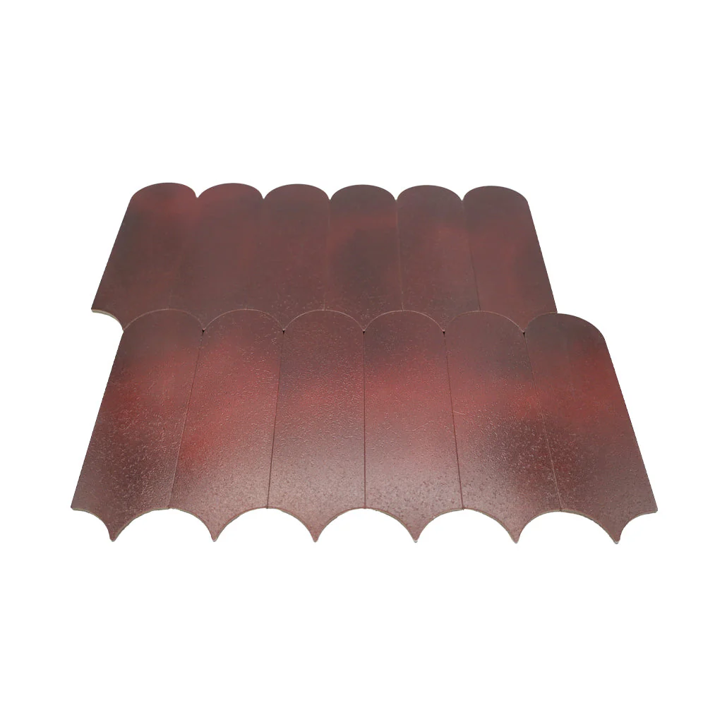 Selbstklebende Mosaikfliesen Metall | Bogen Bordeaux | 28,8×29,8 cm | Küche, Bad & WC - Image 4