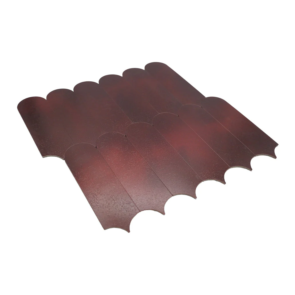Selbstklebende Mosaikfliesen Metall | Bogen Bordeaux | 28,8×29,8 cm | Küche, Bad & WC - Image 6
