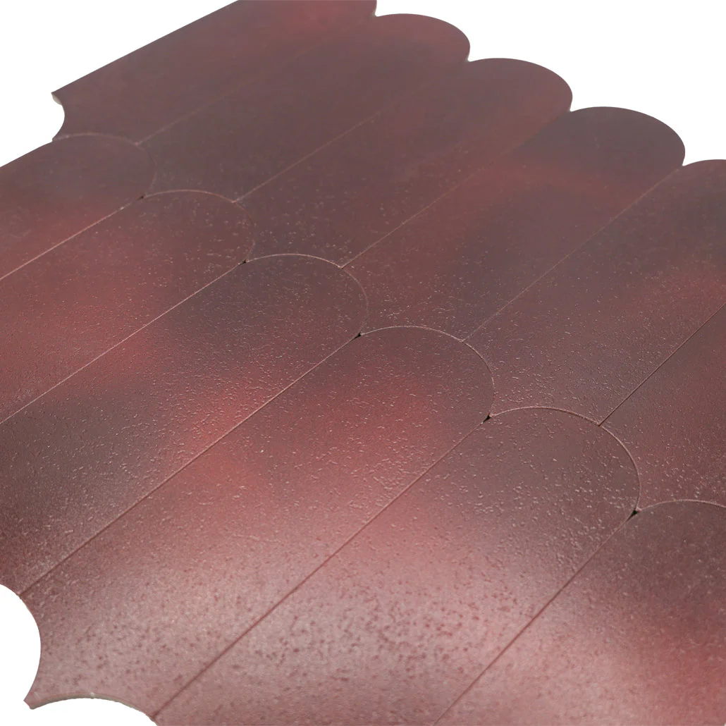 Selbstklebende Mosaikfliesen Metall | Bogen Bordeaux | 28,8×29,8 cm | Küche, Bad & WC - Image 8